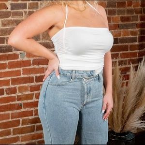 Lovely + Blush hazel halter tank